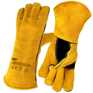 Fire Resistant Welding Gloves With Reinforced Yellow (IT-102)