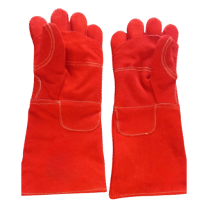 Red Heat Resistance Gloves Welding Heavy Duty (IT-120)