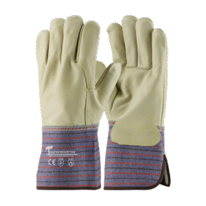 Beige Grain Leather Palm Gloves (IT-162)